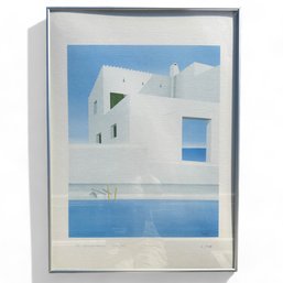 Limited Edition Print Signed V. Stoppa, Numbered, Greek Apartment Building