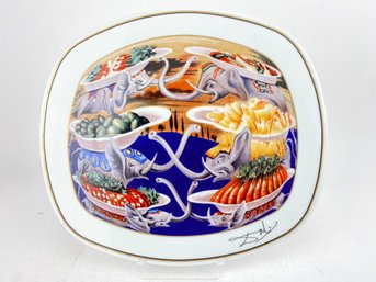 Limoges And Salvador Dali Plate Or Decorative Dish, With Box