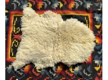 Vintage Bowron Luxurious Lambskin Sheepskin Shag Rug,  New Zealand Virgin Wool