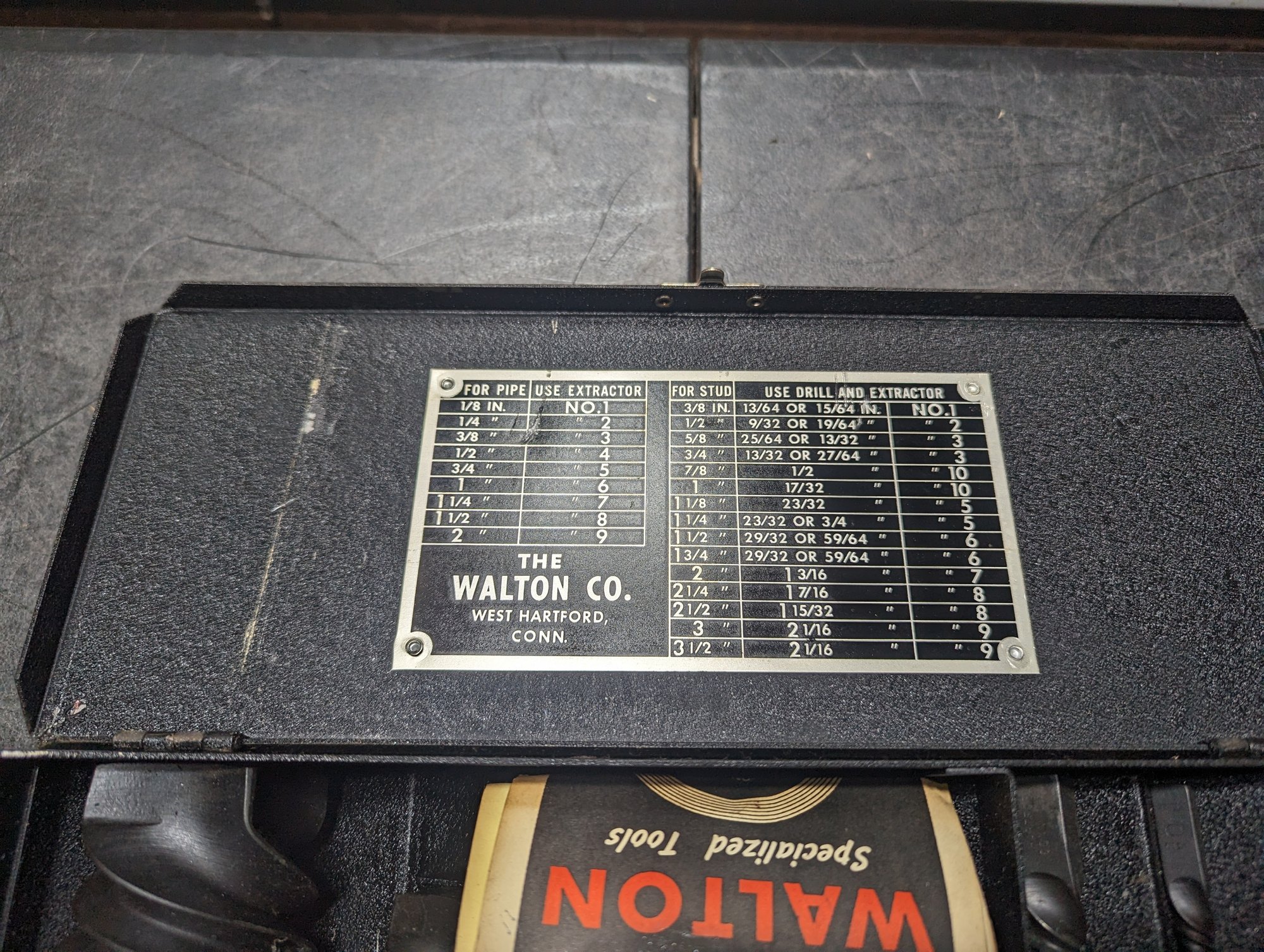 Vtg Walton Pipe Extractor Set G5 #23373 | Auctionninja.com