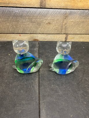 Glass Cat Statues (HB5)