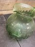 Green Glass Pitcher / Vase (HB5)