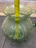 Green Glass Pitcher / Vase (HB5)