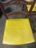 Vtg Yellow Table And Chairs Set (Barn)