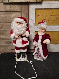 Vtg Santa And Ms Claus Untested G1