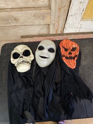 Lot Of 3 Halloween Masks C2