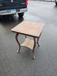 Antique Tiger Oak Table (needs Work)