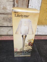 New Litetyme Glass Candle Holder C3