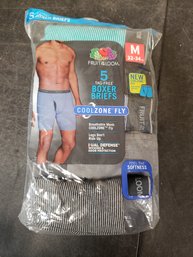 New 5 Piece Fruit Of The Loom Boxer Briefs C3
