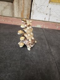 Shell Stacked Turtles Decoration D2