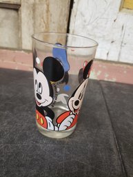 Minnie Mickey & Donald Small Glass Cup D2