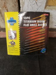 Cummins 13 Piece Titanium Wood Flat Drill Bit Set In Box D2