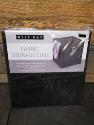 Fabric Storage Cube Black H2