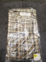 Unknown Size Neutral Flannel Shirt New H2