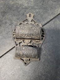 Antique Cast Iron Match Holder