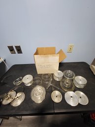 Huge Lot Of Vtg Pyrex Ect Percolator Parts And Pieces