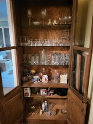 Contents Only Of China Cabinet (cabinet Not Included It's A Seperate Auction)