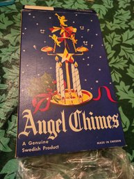 Vtg Christmas Angel Chimes In Box!