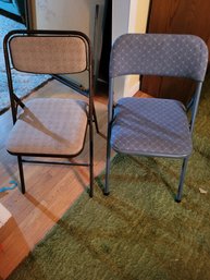 2 Vtg Folding Chairs