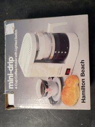 Vtg Mini Drip Coffee Machine In Box