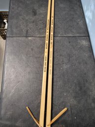 2 Vtg Advertising Yard Sticks