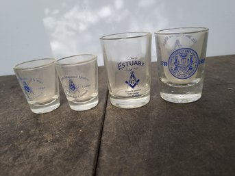 Vtg Masonic Cup Lot