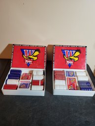 2 Vtg Winston Advertising Poker Sets