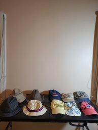 Vtg Hat Lot Masonic Stetson Ect.