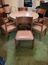 Vtg Conant Ball MCM Dining Room Set 2 Arm Chairs 4 Chairs No Arms And Lions Footed Table Nice Set!!!