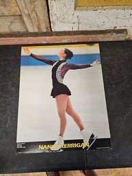 Vtg Nancy Kerrigan Figure Skater Poster JB