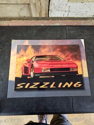 Vtg Ferrari Poster JB