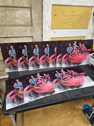 Lot Of 10 Vtg White Water Rafting Posters JB