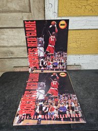 2 Vtg 1994 Houston Rockets NBA Posters JB