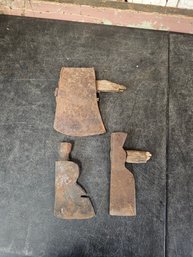 Lot Of 3 Antique Axe And Hatchet Heads JB