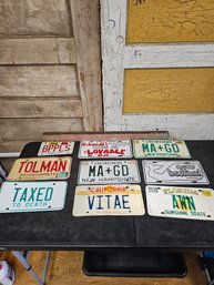 Lot Of Vtg Vanity License Plates Nice Lot!!! JB