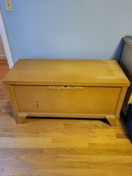 Antique Vintage Cedar Chest By West Branch Novelty Co With Materials