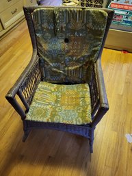 Vtg Wicker Rocking Chair