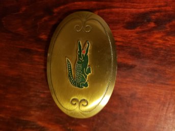 Vtg Lacoste Belt Buckle