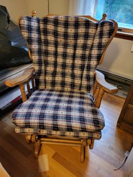 Vtg Glider Rocking Chair