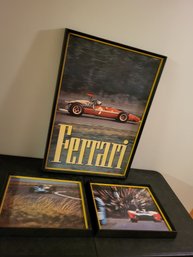 Vtg Ferrari Cars Posters