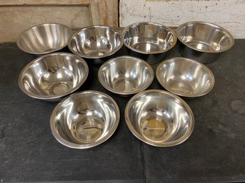 9 Piece Stainless Steel Bowl Lot B1