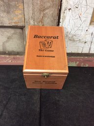 Baccarat Wooden Cigar Box B1