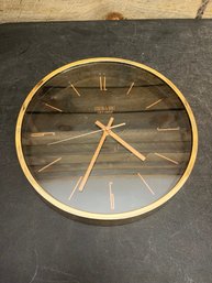 Gold/wood Clock