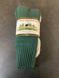 100 Wool Thermal Socks 2 Pk H2