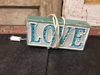 Love Hand Painted Decor Sign B3