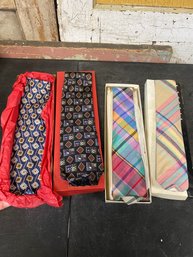 4 Piece VTG Filenes Tie Lot H3