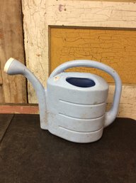Large Blue Plastic Watering Can A1