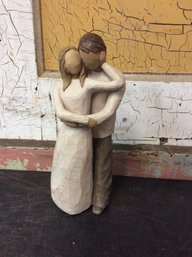 Willow Tree 'together' Wood Couples Embracing Figure 2000 A1