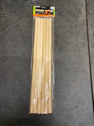 6 Pk Small Wooden Dowels Z1