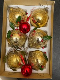 Gold Christmas Ornaments #2